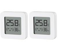 Xiaomi Mi Temperature and Humidity Monitor 2 thermomètre d'intérieur connectée Blanc, écran LCD 1,5", Bluetooth, Batterie Longue durée - Version française (Lot de 2)