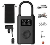Xiaomi Mijia Compresseur d'air électrique portable 2D, gonfleur portable 150PSI avec batterie 2000mAh, 6 modes préréglés arrêt auto, lampe LED, charge USB-C pour voiture, moto, vélo, ballon
