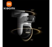 XIAOMI nouvelle caméra extérieure intelligente 4 Pro Triple caméra Zoom édition, 360 ° 5MP 3K, zoom hybride 9x, IP66, version chinoise avec adaptateur