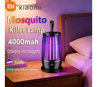 XIAOMI - piège à mouches rechargeable par USB, lampe électrique anti-moustiques, répulsif silencieux pour l'extérieur et l'intérieur, anti-moustiques, nouveau White With battery