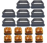 XiaoShenLu Moule À Gâteau Perforé Cutter Forme Mousse Cercle Anneau Tarte Décoration, 8pcs carré