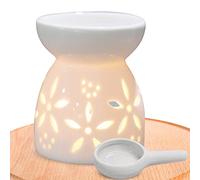 XiaoXIN Bougie Brûleur,Brûleur diffuseur d'arômes d'aromathérapie | Four la Maison Huile Essentielle encens diffuseur d'arôme poêle à Huile en céramique
