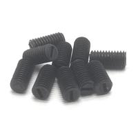 XIBIO 100pcs M3/4/5/6/8 vis sans tête à Fente en Plastique en Nylon Noir (Color : Black, Size : M5 x 20)