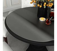 Xichuzi Protecteur de Table Mat Ø 100 cm 2 mm PVC,Nappe Transparente épaisse,Nappe Plastique Transparente