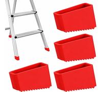 Xiciki 4Pcs Couvre-Pieds D'échelle, 50x20 mm Patin Echelle en Caoutchouc Embout Escabeau Coussin de Protection, Pied Escabeau pour les Échelles Pliantes des Travailleurs à Domicile