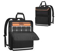XIDIHF Sac de rangement pour panneau solaire, étui de transport rembourré pour Jackery SolarSaga 100 W, 100 x, 200 W - Facile à transporter avec plusieurs poches et bandoulière, Sac à dos pour 100 W
