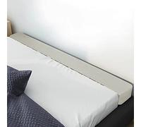 XIEMINLE Coussin d'accoudoir de tête de lit, coussin d'accoudoir, coussin d'accoudoir avec housse amovible, pour lit simple/double/king size, 200 x 10 x 10 cm, beige