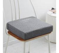 XIEMINLE Coussin de chaise antidérapant pour chaises de salle à manger, voiture, bureau, salon, cuisine - Carré avec housse amovible (45 x 45 x 5 cm, gris2)