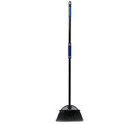 Xifando Balai télescopique à quatre sections avec manche long - Pour extérieur/intérieur (noir + bleu)