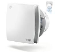 XIIW 100mm Extracteur d'Air VMC Salle de Bain Silencieux avec Minuterie | 12W 95 m³/h 34dB IPX4, Clapet Anti-Retour, Ventilateur Salle de Bain pour Cave WC et Cuisine, Mural & Plafond, Blanc
