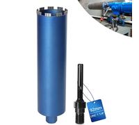 XIIW Couronne de Forage Diamantée Ø 92mm L460 avec SDS-MAX Adaptateur | Foret à Carotter de Carottage Turbo 10mm pour Carotteuse, 1 1/4" UNC, pour Béton Armé Lavé Granit Maçonnerie, Trépan Diamant