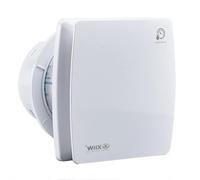 XIIW Extracteur d'Air 100mm VMC Salle de Bain Hygroréglable et Minuterie | 12W 95m³/h Clapet Anti-Retour,34dB Silencieux Ventilateur Salle de Bain, IPX4 Cave WC et Cuisine, Mural& Plafond, Blanc