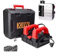 XIIW Raboteuse Murale électrique 1600W 4000UPM Ponceuse Fraiseuse à Béton | 140+30mm Fraise, Rabot Béton Mural électrique pour Surfaces Rigides Surfaceuse-Carrelage Ciment Grès Argileux Calcaire Verre