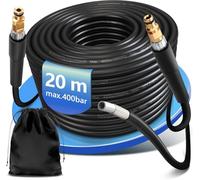 XIIW Tuyau Déboucheur Canalisation 20m 400bar Compatible avec Kärcher K2-K7 | Tuyau avec Raccords Rapides, Kit de Furet Professionnel pour Nettoyeur Haute Pression, Rallonge, Tuyau de Rechange