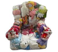 Xijobido Housse de Rangement Transparente Imperméable pour Peluches | Sac De Rangement Pour Peluches Avec Fermeture Éclair - Organisateur pour Chambre Enfant Coin Détente Salon Canapé Lit au Sol