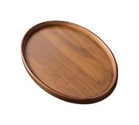 Xijobido Plateau de Service en Bois,Ovale de Présentation Rangement et Service,Plateaux en Bois avec Porte-Décor d'Intérieur | pour Charcuterie Fromage Fruit Petit-Déjeuner Bougie Cuisine Chambre