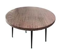 Xijobido Protège-Table Transparent pour Salle à Manger | Nappe Ronde en PVC - avec Bord Élastique Résistant à l'huile Imperméable Anti-Rayures pour Réception Atelier