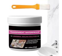 Xijobido Scellant Imperméable Transparent | 100 g Mastic de Réparation Invisible,Adhésif de Réparation de Fissures | pour Toilettes Salle de bains Toit Extérieur Cuisine Mur Carrelage Évier