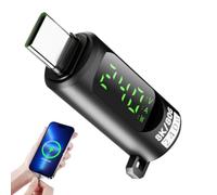 Xijobido Testeur De Tension USB - Adaptateur d'Extension à Affichage Numérique | Adaptateur USB Pour De Données À Haut Débit 240W 40Gbps Pour Ordinateur Portable, Smartphone, PC De Bureau Et Tablette