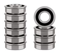 XiKe 532009040 ＆ 13359 Tondeuse à Gazon de roulement de Roue Avant, DE Remplacement pour Husqvarna, Artisan, Rotatif et Plus Bushing vers Flanged Conversion de roulement à Billes.