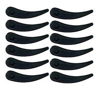 XileStore 12 Pièces Lame Coupe Bordure, haute ténacité coupe uniforme, lames compatibles Bosch Art 23-18 Li et Art 26-18 Li (83mm, Plastique, Noir)