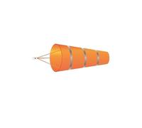 XILEUDUOD Manche À Air Girouette météo 60/80/100cm, Mesure de la Direction du Vent, Ferme, aéroport, Ceinture réfléchissante Anti-déchirure, décor de Jardin extérieur(Orange-Gray-M)