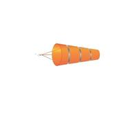 XILEUDUOD Manche À Air Girouette météo 60/80/100cm, Mesure de la Direction du Vent, Ferme, aéroport, Ceinture réfléchissante Anti-déchirure, décor de Jardin extérieur(Orange-Gray-S)