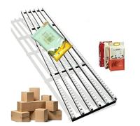 XILYZMO Convoyeur Rouleaux Manutention Modulaire, Rampe Déchargement Portable Système Transfert Sans Moteur Roues ABS Pour Entrepôt Caisses(Blanc,E-60x280cm)