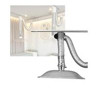 XILYZMO Extracteur De Fumée Commercial, Ventilateur De Plafond 130W | Moteur 130W Avec Aspiration 20m³/h. Silencieux 22-50dB. Hotte PC Résistante À La Chaleur Pour 1-6 Lits.(5pcs)
