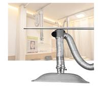 XILYZMO Système De Ventilation Extracteur De Fumée Plafond pour Salon | Fonctionnement Silencieux 22-50dB, Hotte Résistante À 120°C Et Valve D'air Réglable, Pour Espaces 61㎡+.(6pcs)