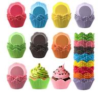 XIMEY Muffin Papier, Caissette Muffins Papier, Caissettes Muffins | Renforcées, Caissettes Cupcake, Jetables Moules à Cupcakes pour Noël, Cuisson, Fêtes, Anniversaire, Mariage