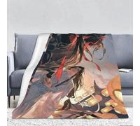 Xinchangda Couverture Mo Dao Zu Shi Lan Wang Ji/Wei Wu Xian Anime douce et moelleuse en flanelle douce et moelleuse pour canapé, pour étudiants, enfants et adultes