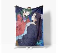 Xinchangda The Apothecary Diaries Couverture polaire super douce en flanelle pour lit et canapé Motif Maomao/Jinshi
