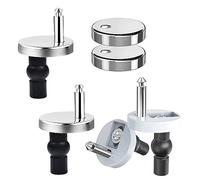 XINCHENG 2 Pièces Fixation Abattant WC, Universel Fixation de Siège de Toilette, Charniere Abattant en Acier Inoxydable avec vis Pour de Fixation Abattant de WC