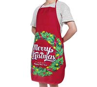 XINCHI Tablier de Noël Renne Père Noël Tablier de Cuisine Humoristique Tabliers de Cuisine Nouveauté Tablier de Cuisine Tablier de Cuisson Chasuble pour Chef Hommes Femmes Restaurant Home Dinner