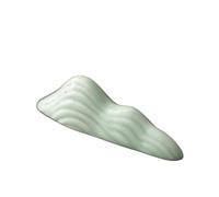 Xinglongs Lot de 5 supports pour baguettes Cyan Azure Glaçage Pierre Jardin de rocaille Porte-stylo Théière Couvercle Support traditionnel Cadre Couvercle Support Zisha Pot Couvercle Étagère Vaisselle