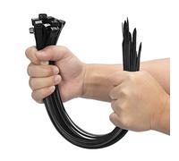 XINGO 100 Pièces Noir Large Attaches de câble, Extra Longue 500mm x 9mm Cde câble Nylon Resistant UV, 80 KGS Heavy Duty Serre-câbles Zip Ties