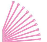 XINGO 500 pièces Colliers de Serrage professionnelles, Rose-250mm x 3.6mm, Autobloquant, Attache Câble Résistant aux UV, Idéale pour l'intérieur et l'extérieur