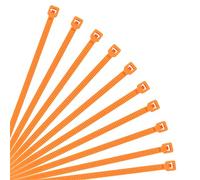 XINGO- Collier de Serrage en Nylon - Attache Câble Petit Format - Serre-Câbles - Lot de 500 Pièces (250mm x 3.6mm, Orange)