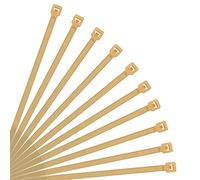 XINGO- Collier de Serrage en Nylon - Attache Câble Petit Format - Serre-Câbles - Lot de 500 Pièces (250mm x 3.6mm, L'or)