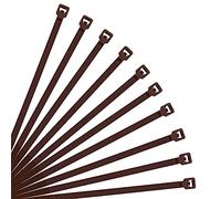 XINGO- Collier de Serrage en Nylon - Attache Câble Petit Format - Serre-Câbles - Lot de 500 Pièces (250mm x 3.6mm, Marron)