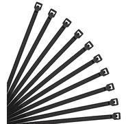 XINGO- Collier de Serrage en Nylon - Attache Câble Petit Format - Serre-Câbles - Lot de 500 Pièces (250mm x 3.6mm, Noir)