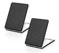 Xinjoduz Lot de 2 petits miroirs de poche compacts pour sac à main avec housse en cuir, loupe de voyage portable grossissante x2, miroir rectangulaire pliable pour maquillage femme et homme (8,6 x 6,1