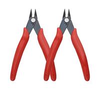 XINMEIWEN Lot de 2 mini pinces coupante pour fils électriques Pince coupante électronique de précision Mini Pince coupante pour les besoins de coupe ultra-fine (Rouge)