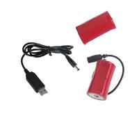 XINNIKESI Batterie alternative 3 V USB 5 V2 A vers 2 x 1,5 V LR20 D Eliminateurs Bloc d'alimentation Convecteur fil Installation facile Remplacement