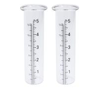 XINNIKESI Pluviomètre en verre durable - Mesure du tube en verre - Décoration d'intérieur - Dispositifs d'arrosage pour plantes de jardin