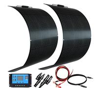 XINPUGUANG 240W panneaux solaires flexibles 2 pièces 120W panneau solaire/kit de panneau solaire 12V 24V chargeur voiture Yacht balcon batterie domestique 240W-2x120w-B