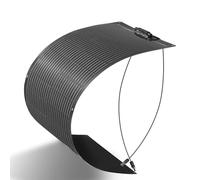 XINPUGUANG Panneau solaire Souple 105 W pour camping-car, bateaux | Type N, rendement élevé de 25 %, 114 cm × 46 cm (L × l), PET transparent, feuille arrière noire, ultra-mince 2,5 mm