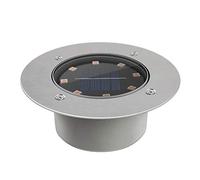 XINRISHENG 8LED Solaire IP65 lumière souterraine extérieure Jardin étanche Pathway Buried Chemin Lampe Spot encastrable Creusée éclairage paysager,Warm White,4PC