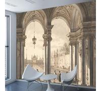 XINRUYI Papiers peints 3D fresques murales arcades de l'Europe ancienne architecture revêtements muraux stickers artistiques décoration de chambre et de salon